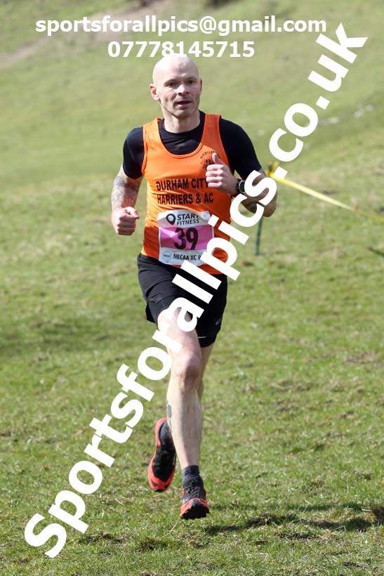 Masters men 2021 NECAA Cross Country Relays, Thornley Farm, Peterlee, Saturday, April 10th. Photo: David T. Hewitson/Sports for All Pics